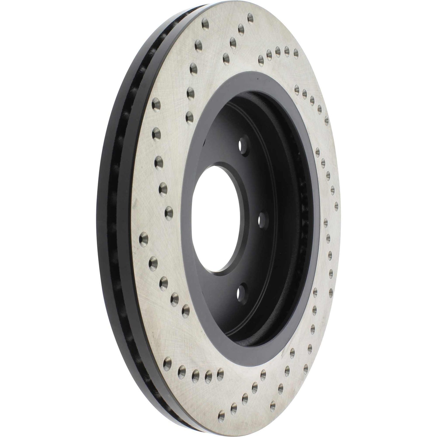 StopTech Sport Cross Drilled Brake Rotor; Front Left