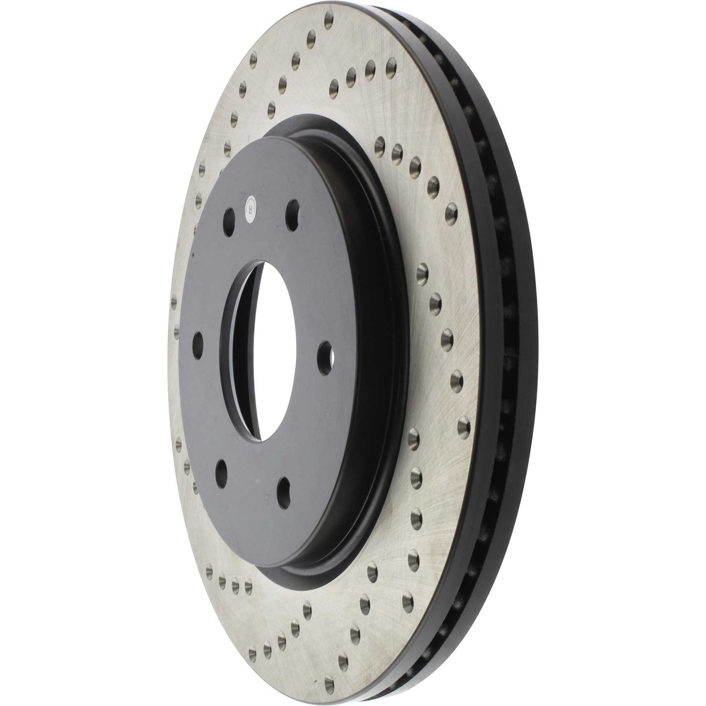 StopTech Sport Cross Drilled Brake Rotor; Front Right