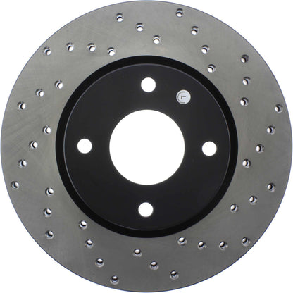 StopTech Sport Cryo Cross Drilled Brake Rotor; Front Left