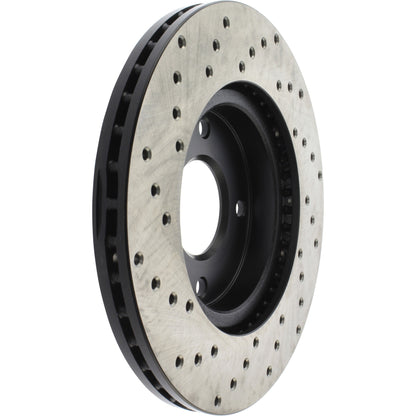 StopTech Sport Cryo Cross Drilled Brake Rotor; Front Left