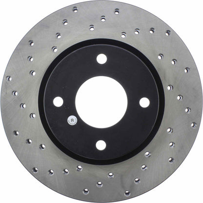 StopTech  Sport Cryo Cross Drilled Brake Rotor; Front Right