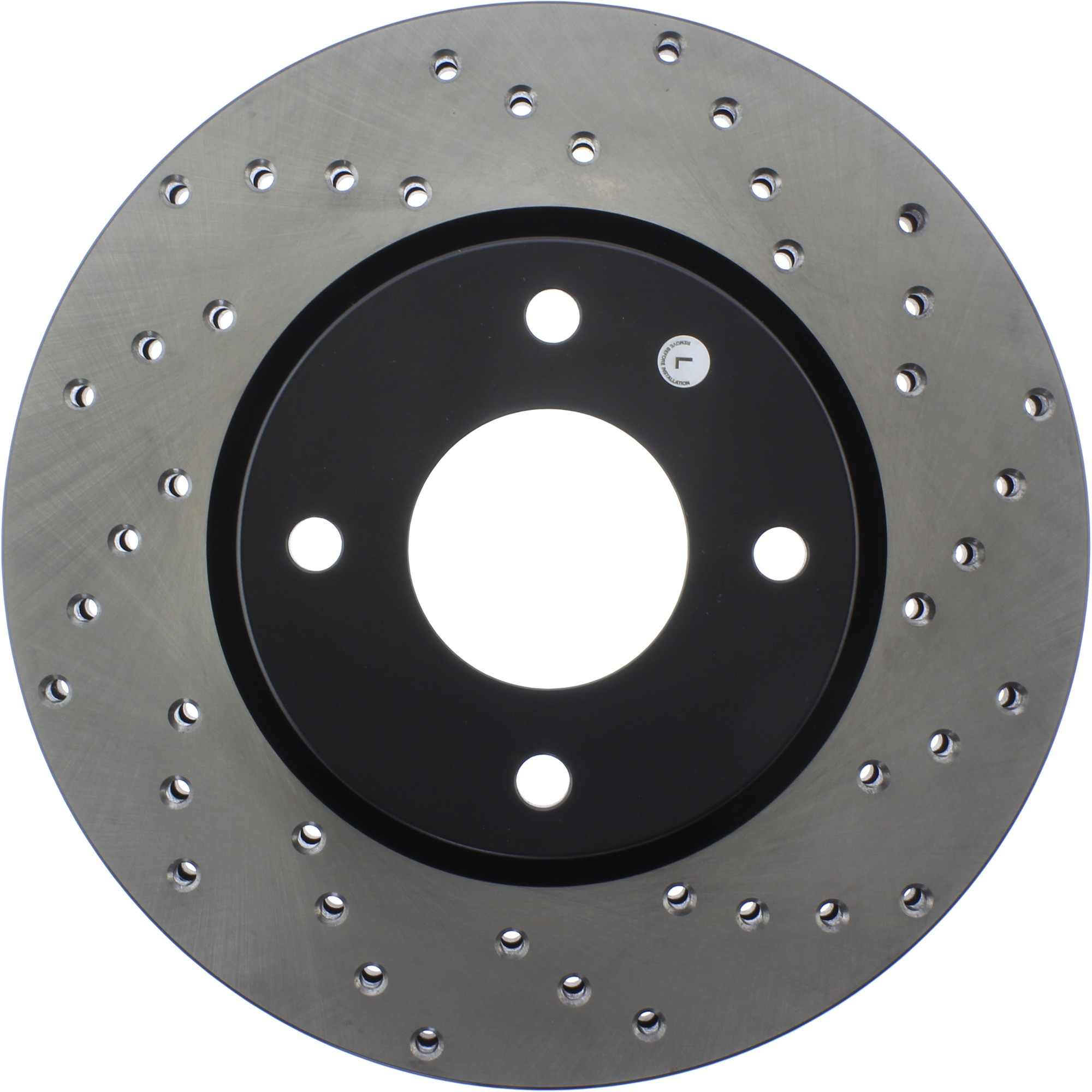 StopTech Sport Cross Drilled Brake Rotor Front Left 128.42091L