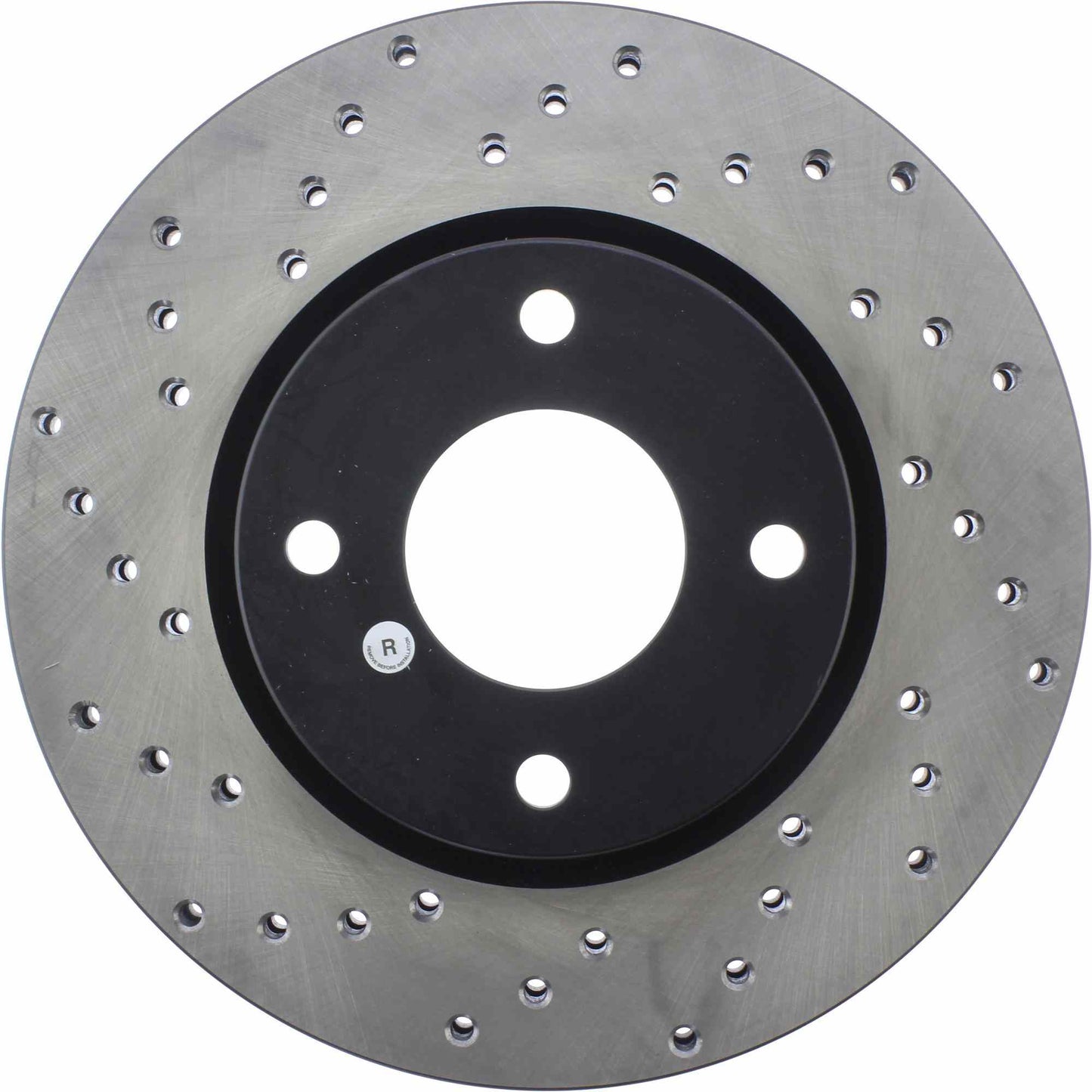 StopTech Sport Cross Drilled Brake Rotor; Front Right