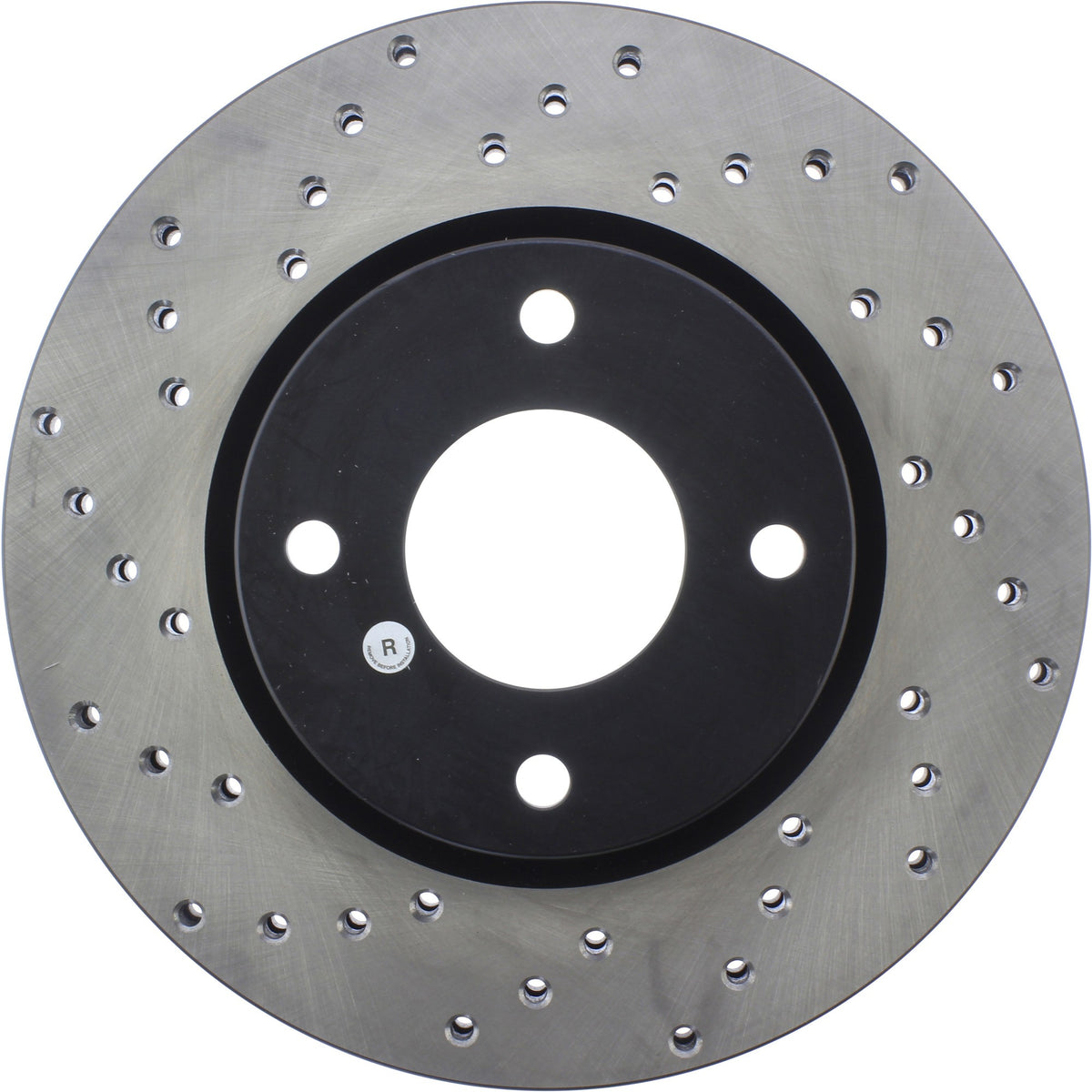 StopTech Sport Cross Drilled Brake Rotor; Front Right