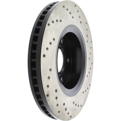StopTech Sport Cryo Cross Drilled Brake Rotor; Front Right