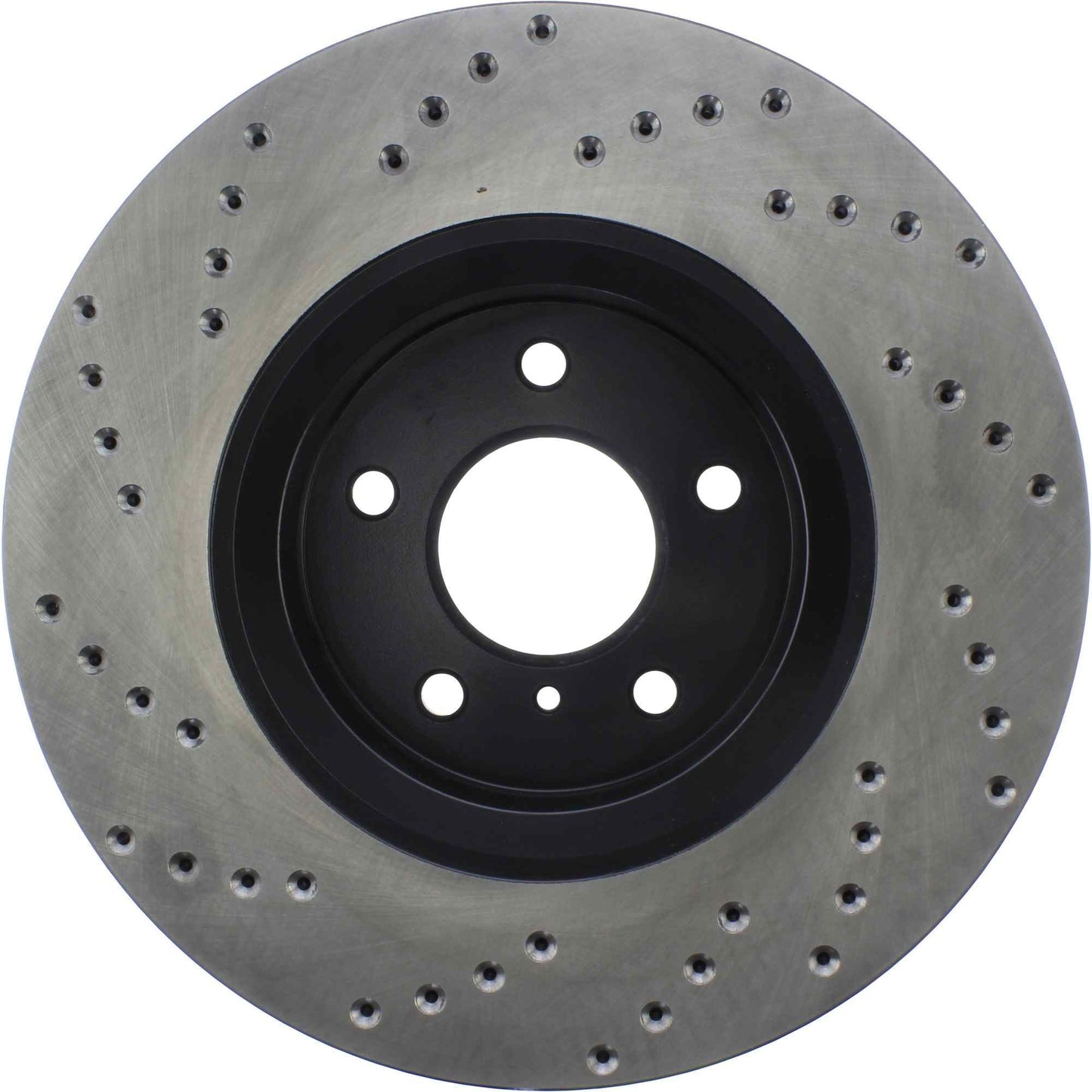 StopTech Sport Cross Drilled Brake Rotor; Front Left