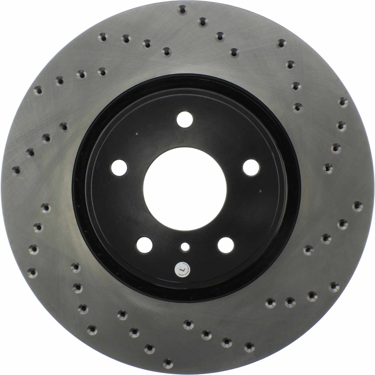 StopTech Sport Cross Drilled Brake Rotor; Front Left