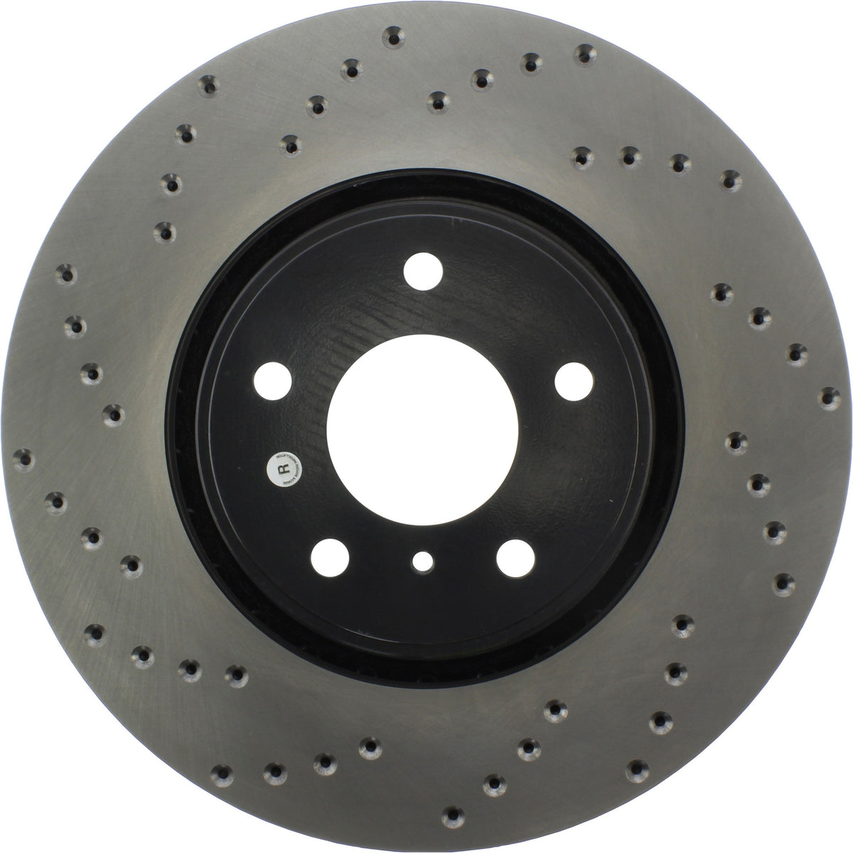 StopTech Sport Cross Drilled Brake Rotor; Front Right