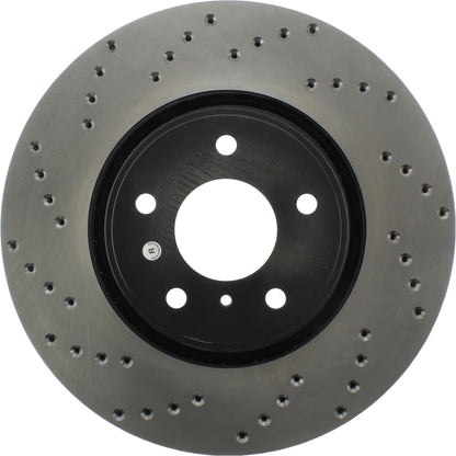 StopTech Sport Cross Drilled Brake Rotor; Front Right