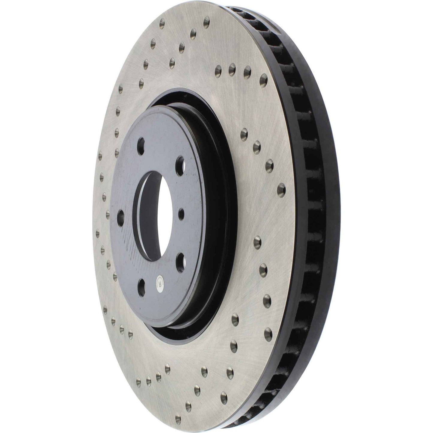 StopTech Sport Cross Drilled Brake Rotor; Front Right