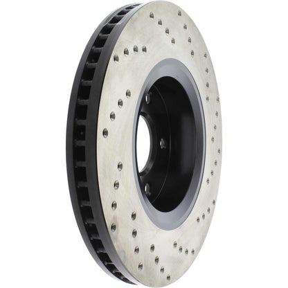StopTech Sport Cross Drilled Brake Rotor; Front Right