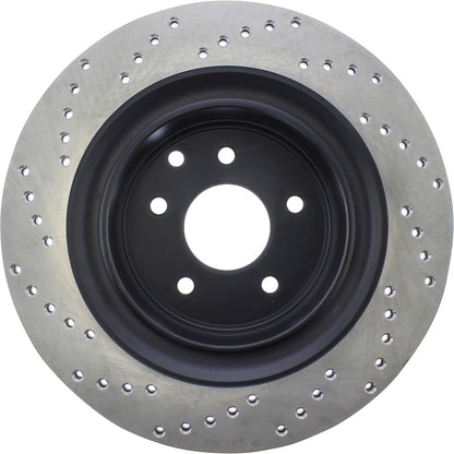 StopTech Sport Cryo Cross Drilled Brake Rotor; Rear Left