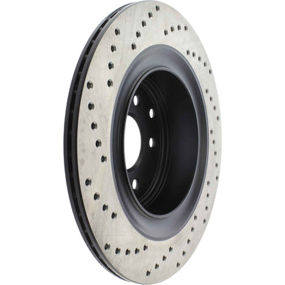 StopTech Sport Cryo Cross Drilled Brake Rotor; Rear Left