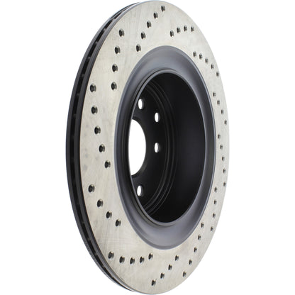 StopTech Sport Cryo Cross Drilled Brake Rotor; Rear Left