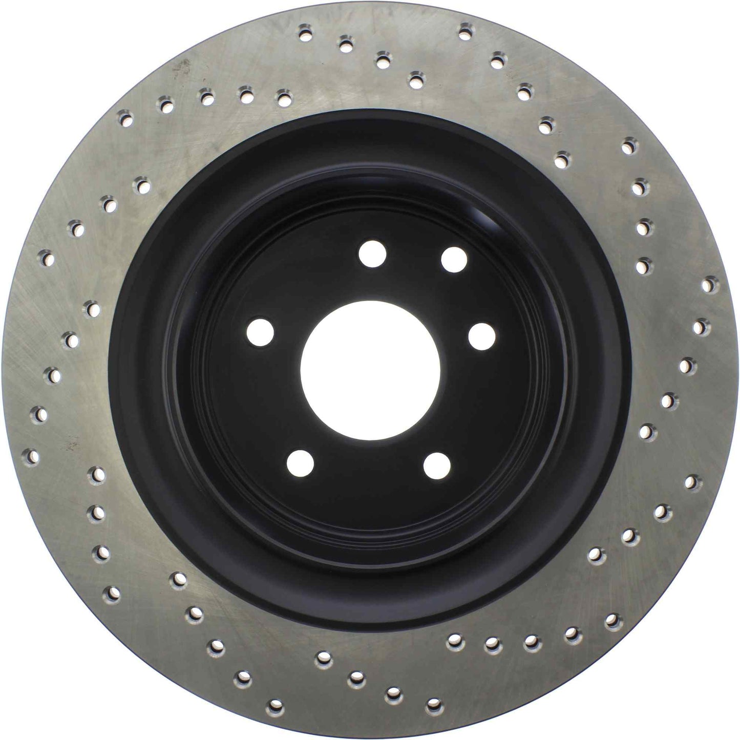 StopTech Sport Cross Drilled Brake Rotor; Rear Right