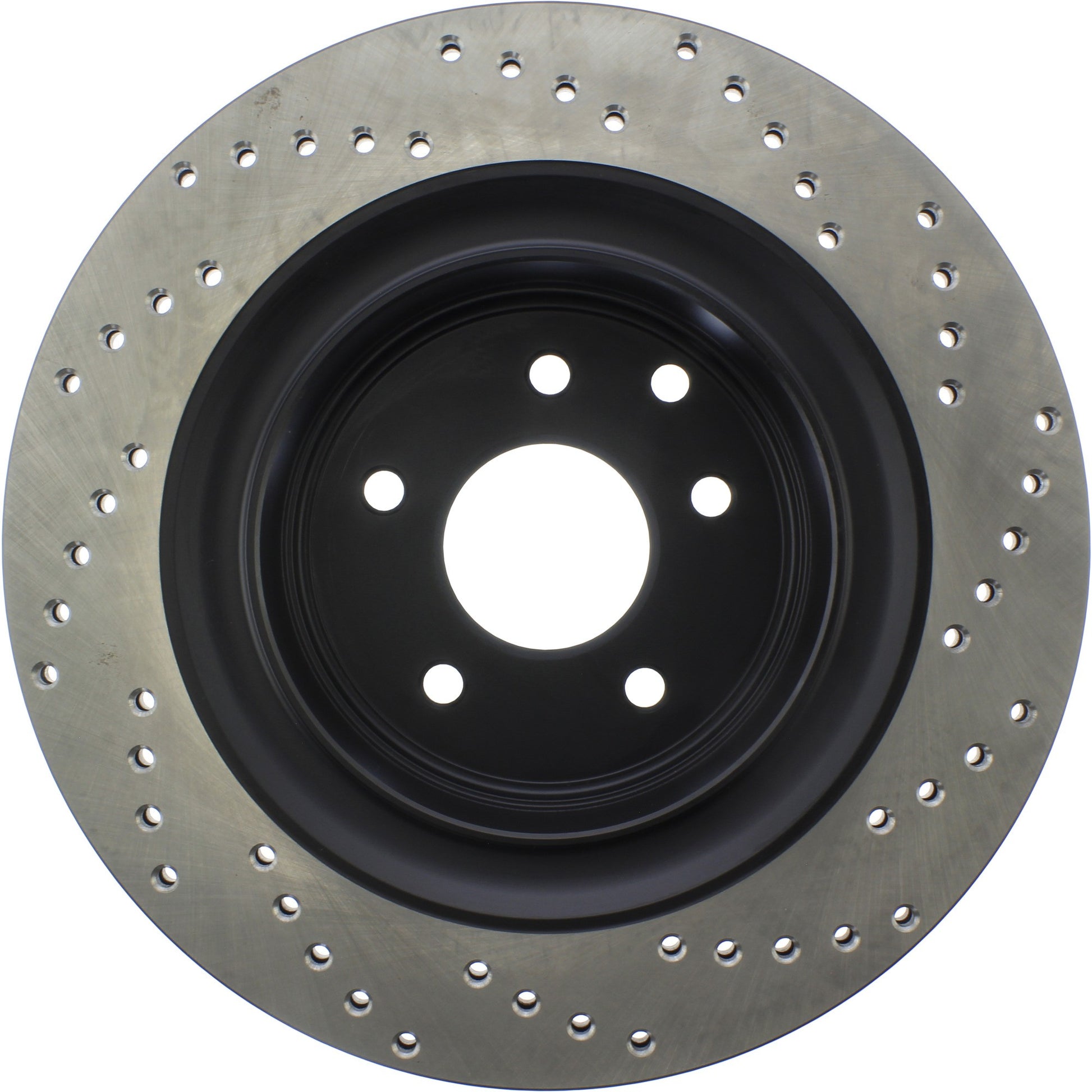 StopTech Sport Cross Drilled Brake Rotor; Rear Right