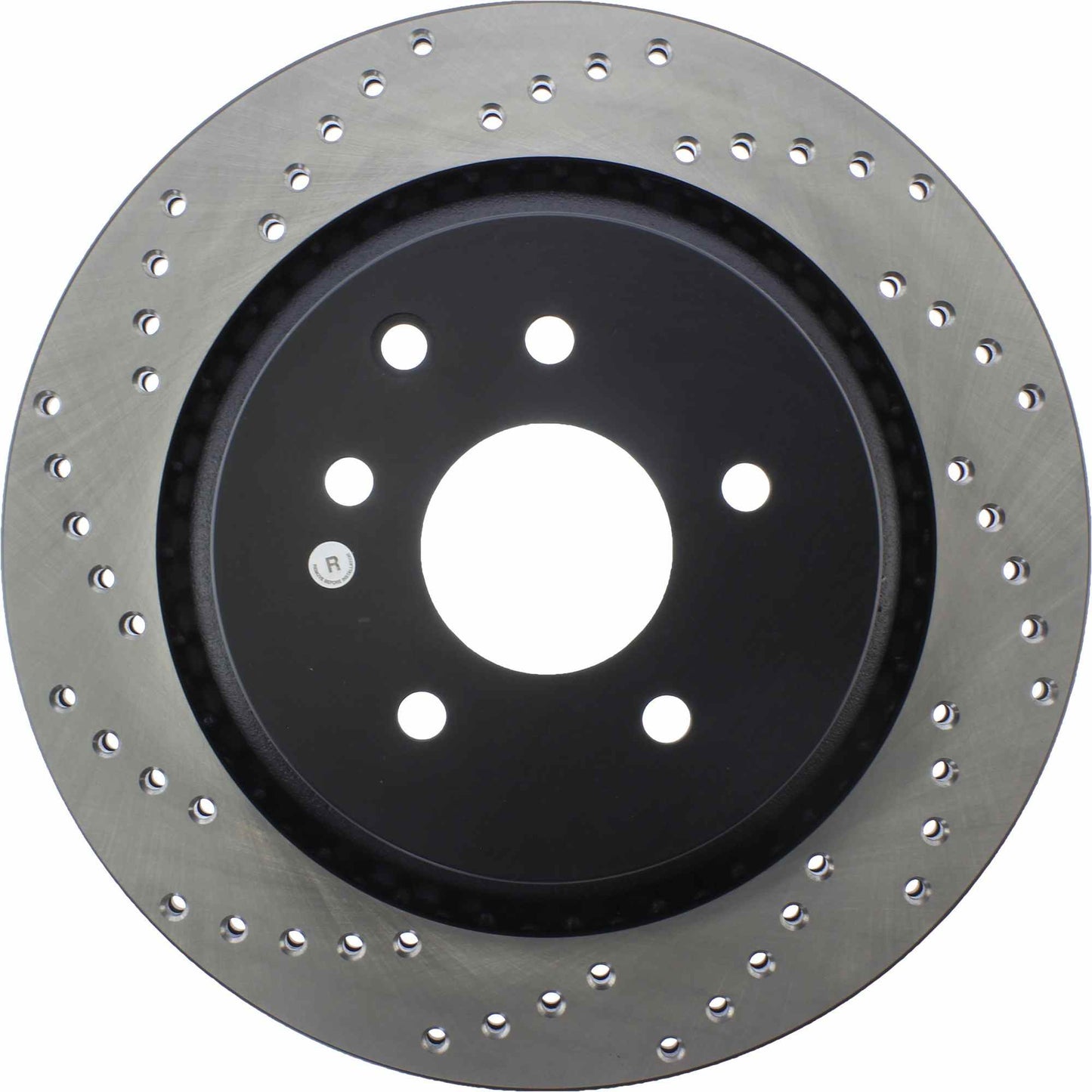 StopTech Sport Cross Drilled Brake Rotor; Rear Right