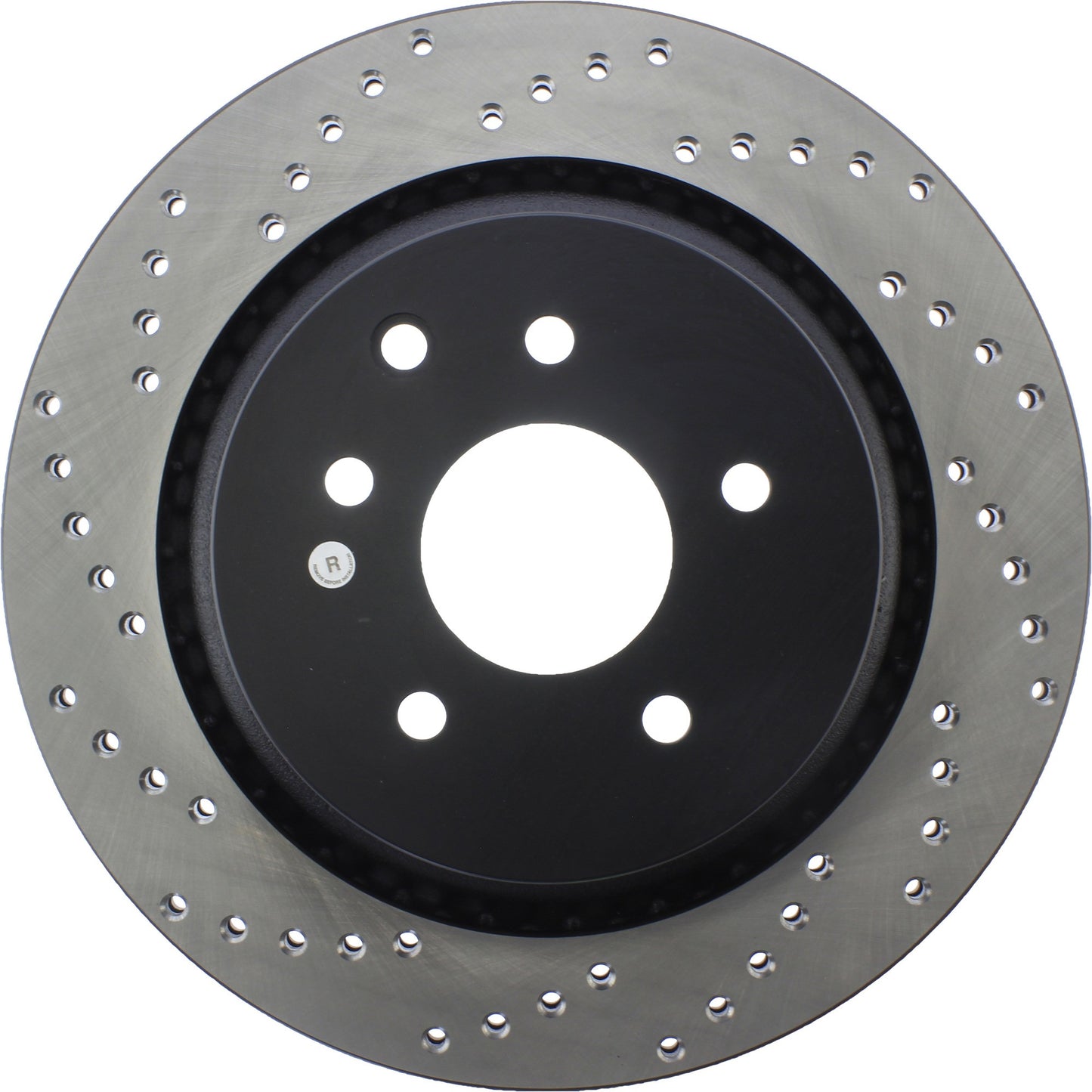 StopTech Sport Cross Drilled Brake Rotor; Rear Right