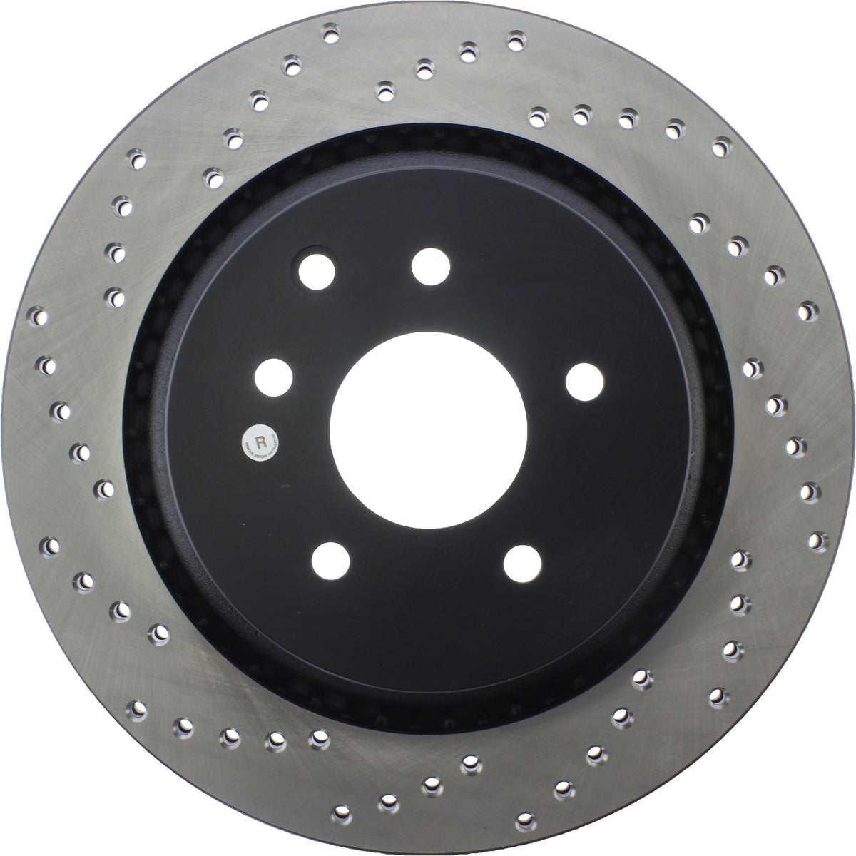 StopTech Sport Cross Drilled Brake Rotor; Rear Right