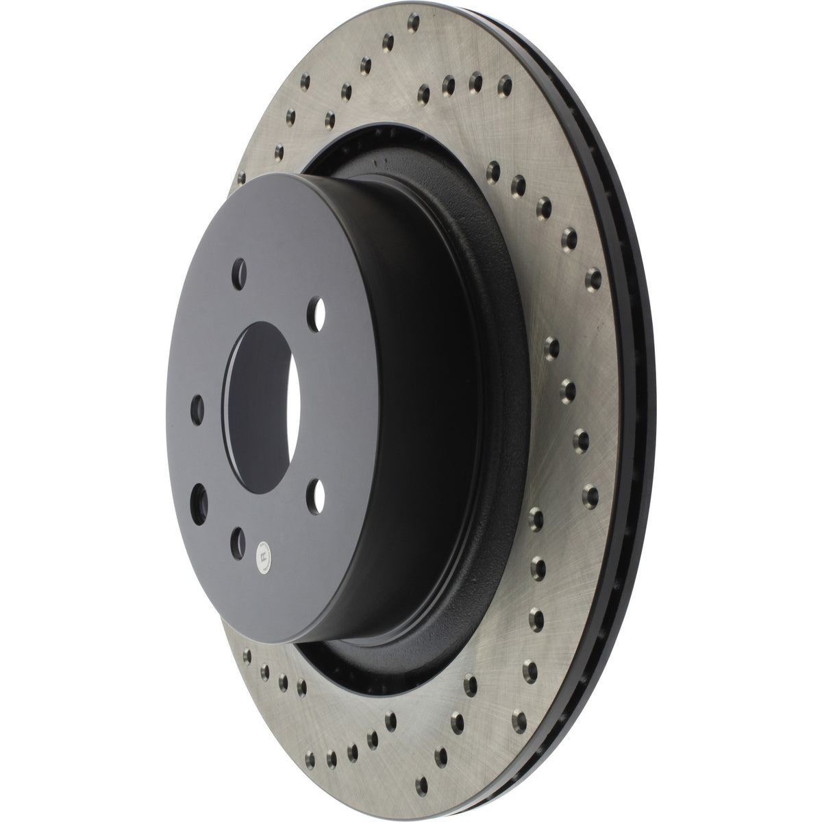 StopTech Sport Cross Drilled Brake Rotor; Rear Right