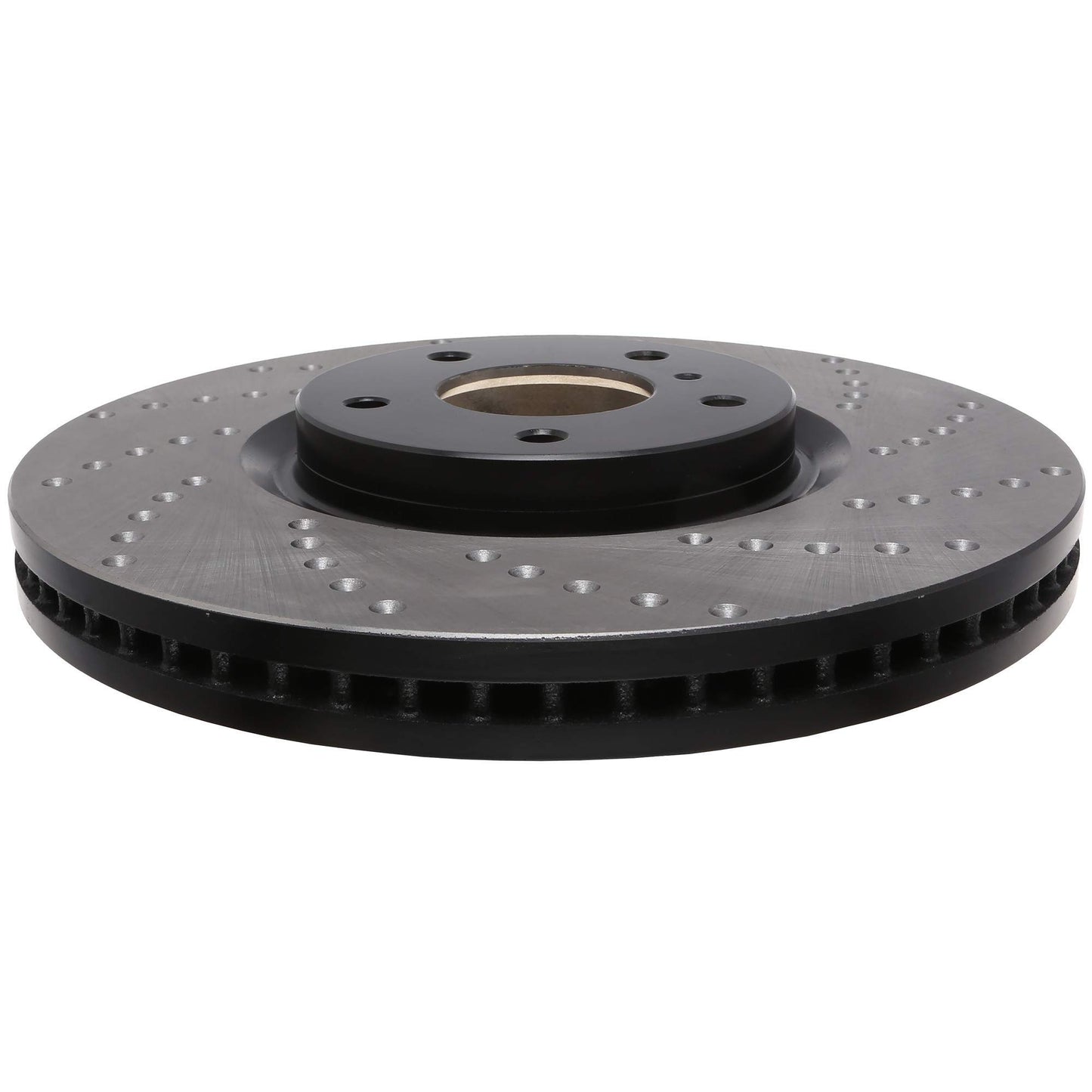 StopTech Sport Cross Drilled Brake Rotor; Front Left