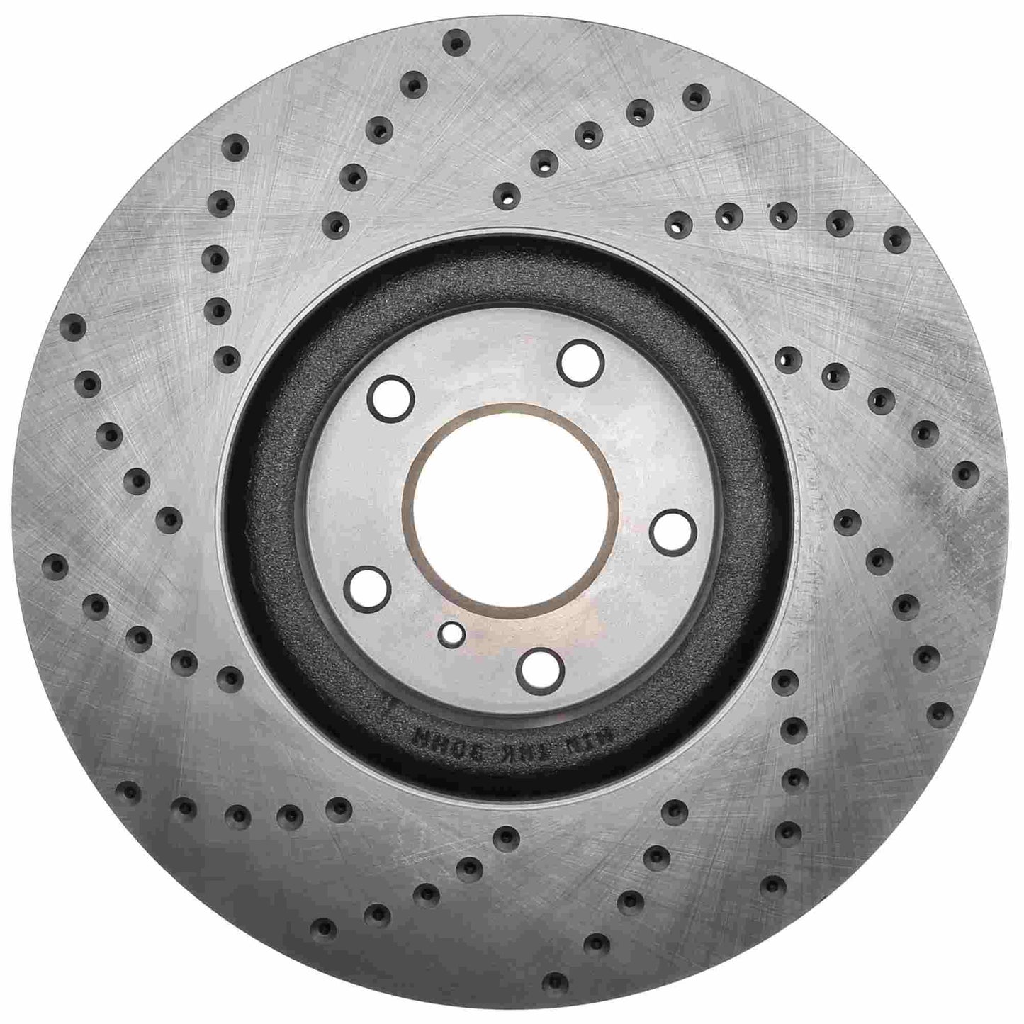 StopTech Sport Cross Drilled Brake Rotor; Front Left