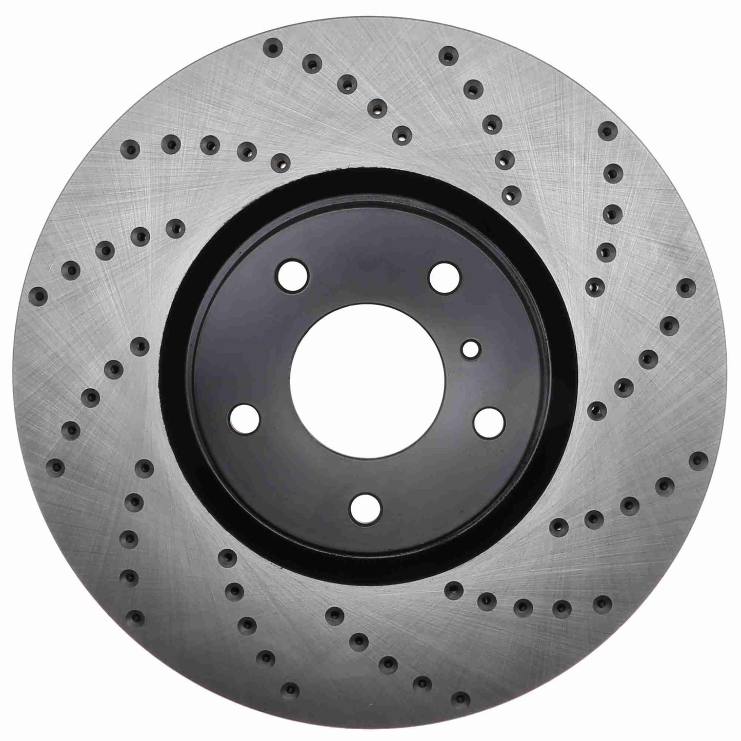 StopTech Sport Cross Drilled Brake Rotor; Front Left