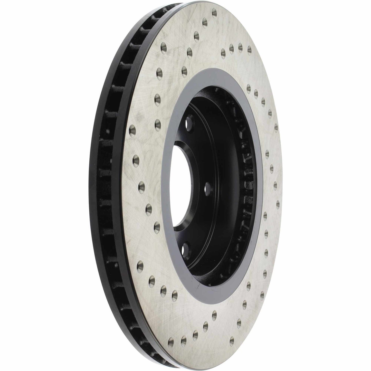 StopTech Sport Cross Drilled Brake Rotor; Front Left