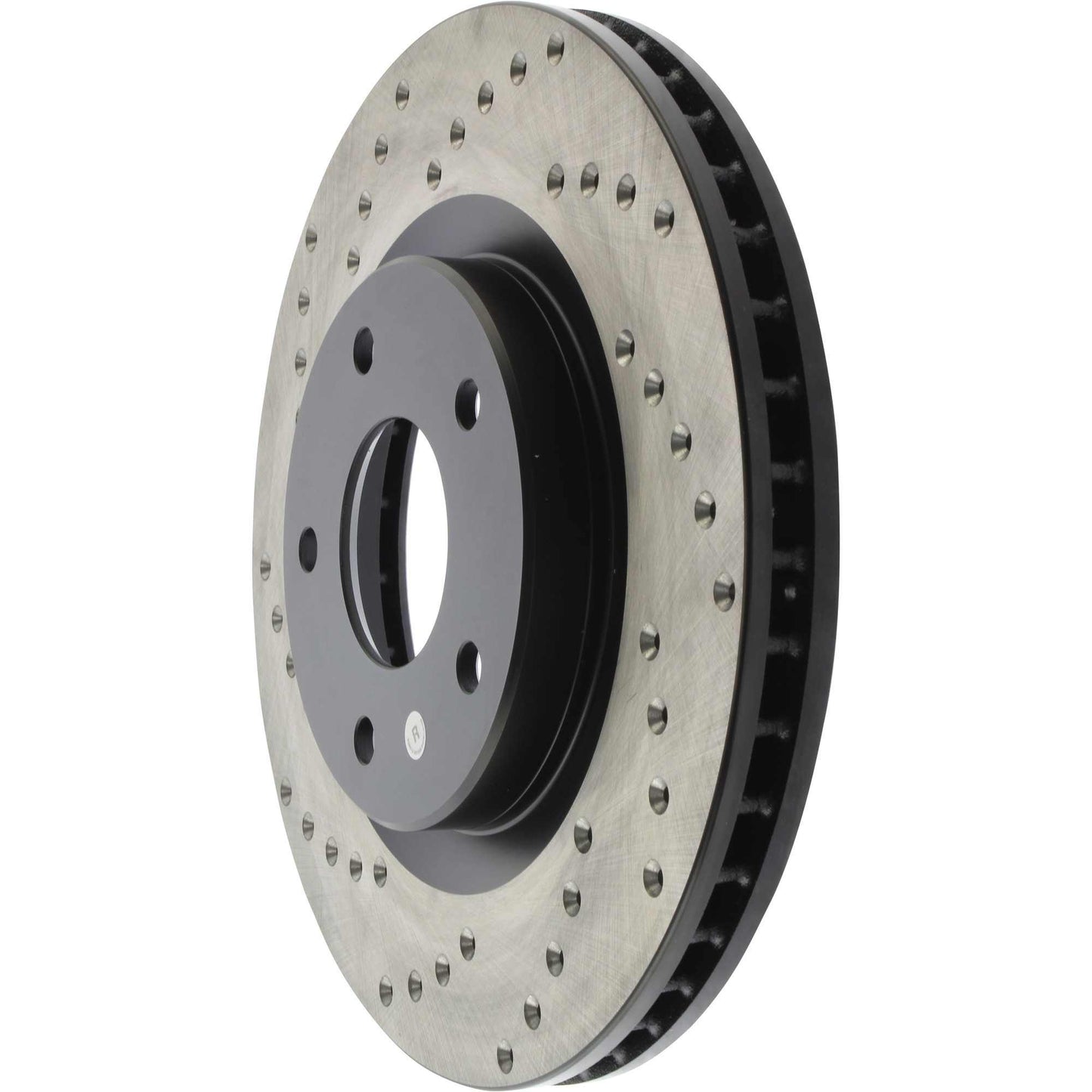 StopTech Sport Cross Drilled Brake Rotor; Front Right