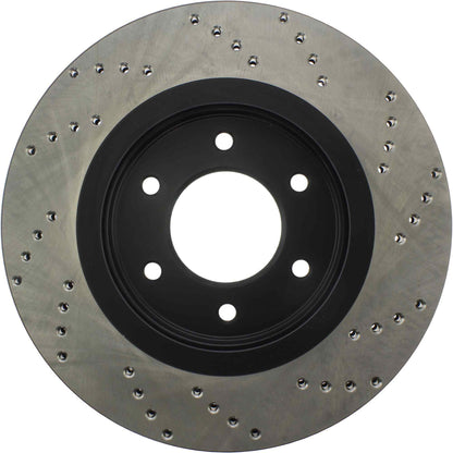 StopTech Sport Cryo Cross Drilled Brake Rotor; Front Right
