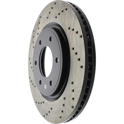 StopTech Sport Cryo Cross Drilled Brake Rotor; Front Right