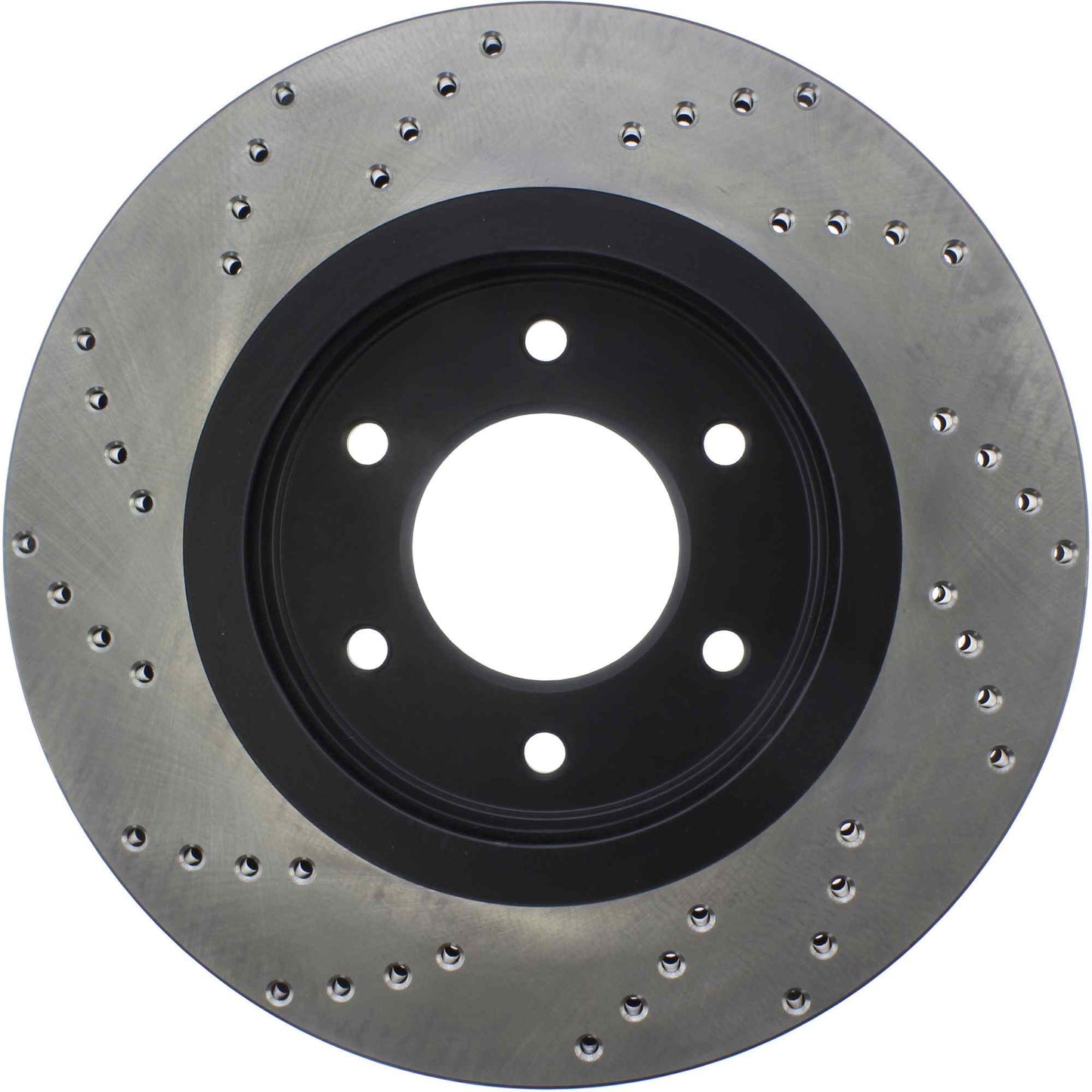 StopTech Sport Cross Drilled Brake Rotor; Front Left