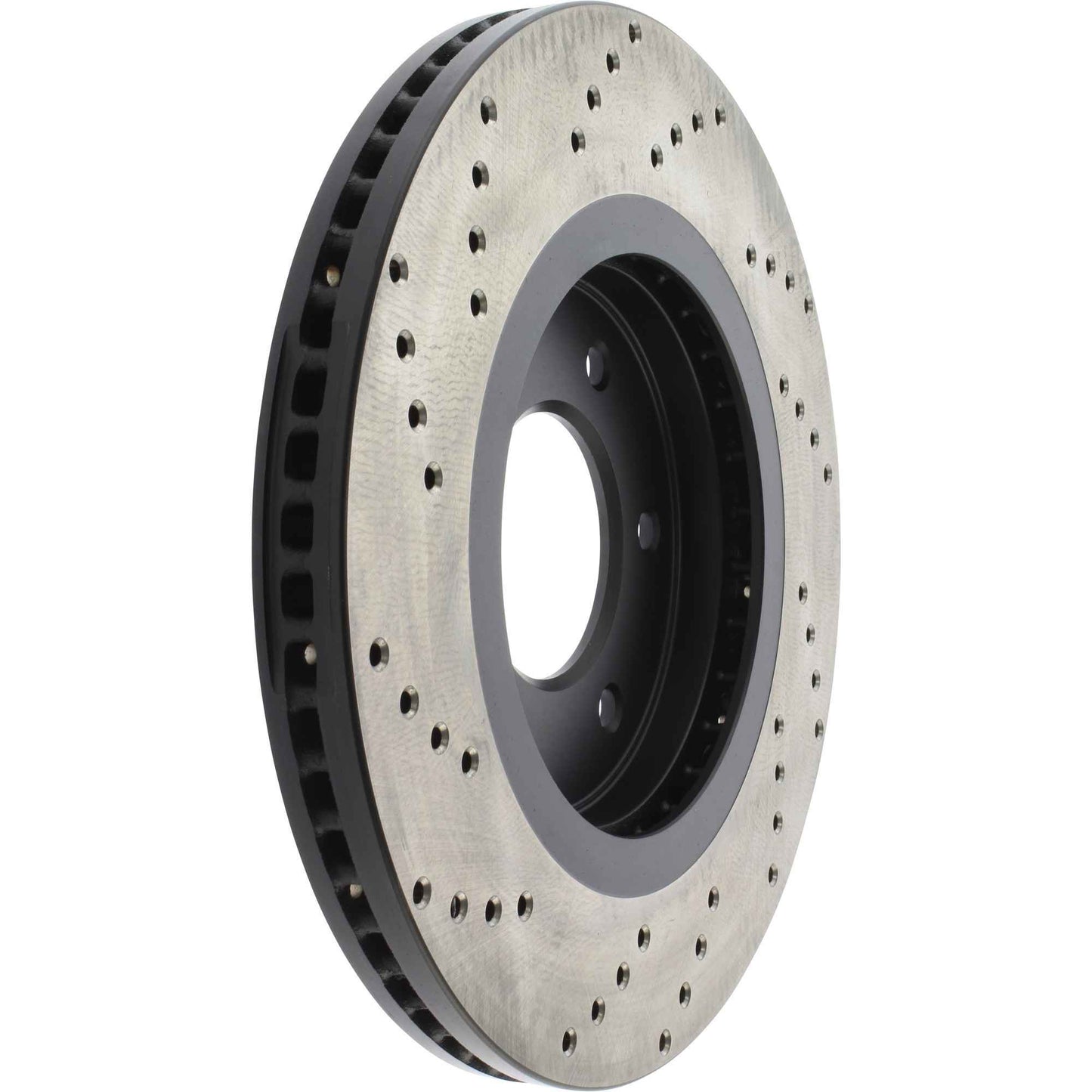 StopTech Sport Cross Drilled Brake Rotor; Front Left