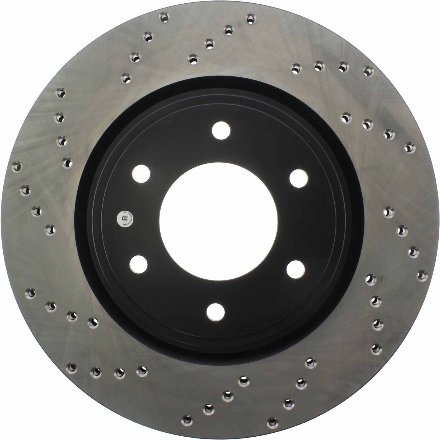 StopTech Sport Cross Drilled Brake Rotor; Front Right
