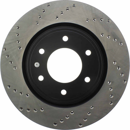 StopTech Sport Cross Drilled Brake Rotor; Front Right