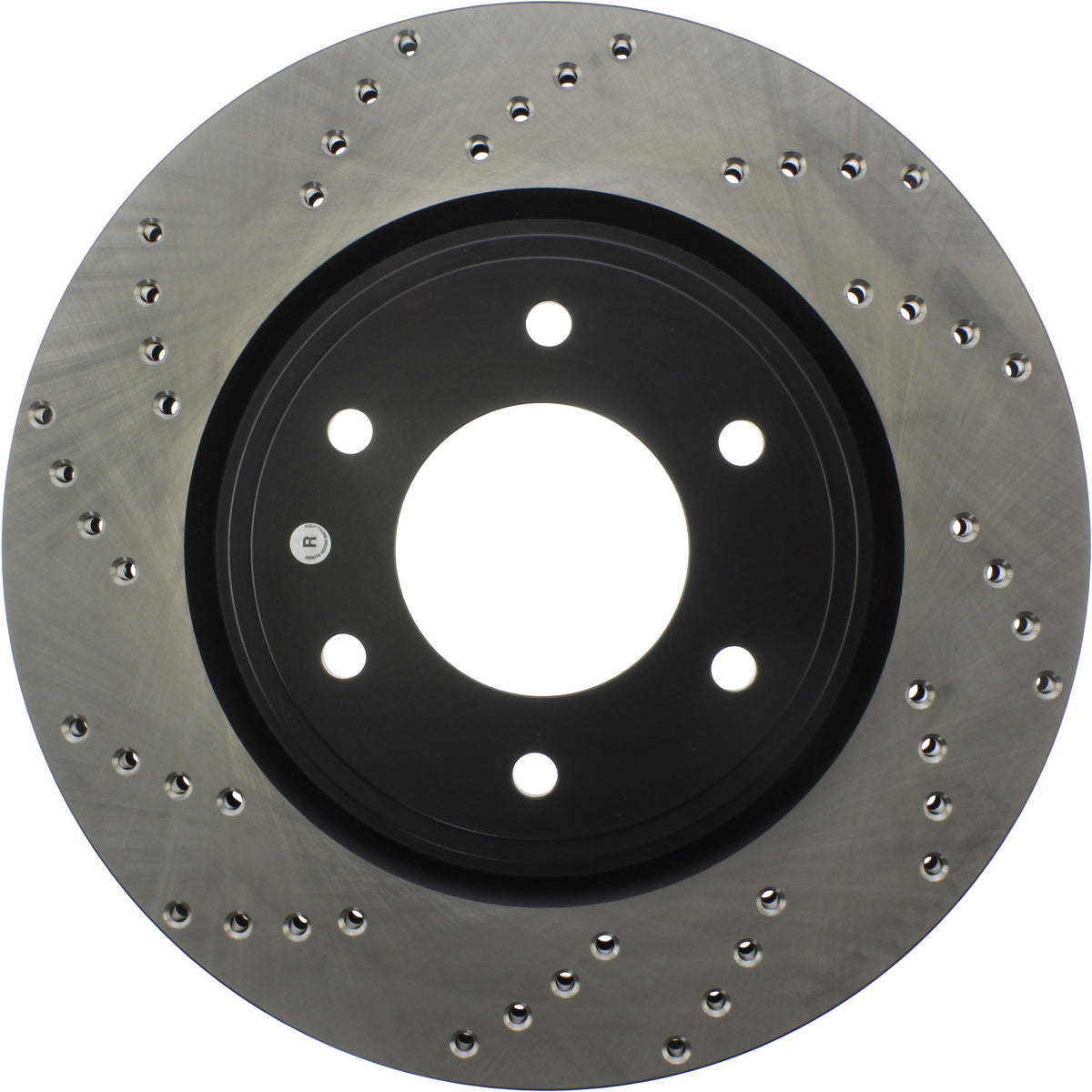 StopTech Sport Cross Drilled Brake Rotor; Front Right
