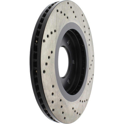 StopTech Sport Cross Drilled Brake Rotor; Front Right