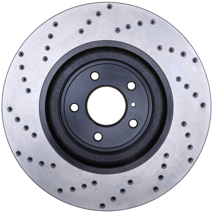 StopTech Sport Cryo Cross Drilled Brake Rotor; Front Left