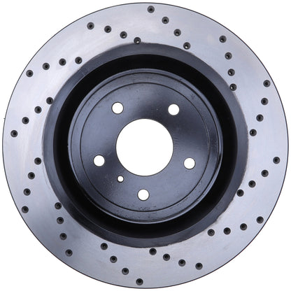 StopTech Sport Cryo Cross Drilled Brake Rotor; Front Left