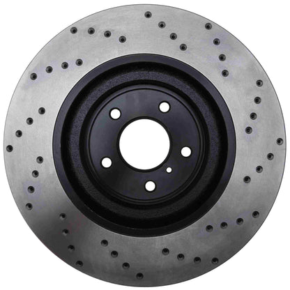 StopTech Sport Cryo Cross Drilled Brake Rotor; Front Right