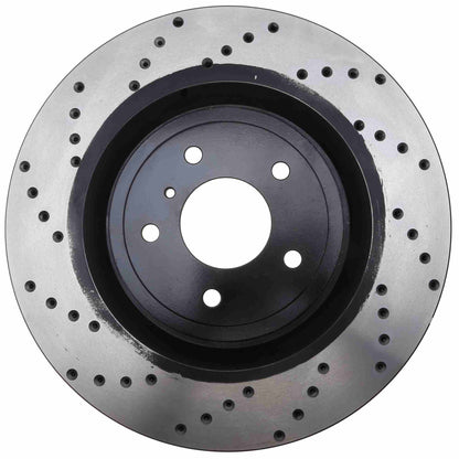 StopTech Sport Cryo Cross Drilled Brake Rotor; Front Right