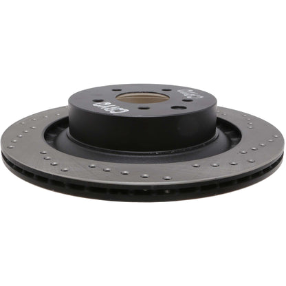 StopTech Sport Cryo Cross Drilled Brake Rotor; Rear Left
