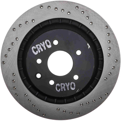 StopTech Sport Cryo Cross Drilled Brake Rotor; Rear Left