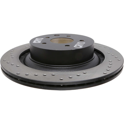StopTech Sport Cryo Cross Drilled Brake Rotor; Rear Right