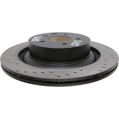 StopTech Sport Cryo Cross Drilled Brake Rotor; Rear Right