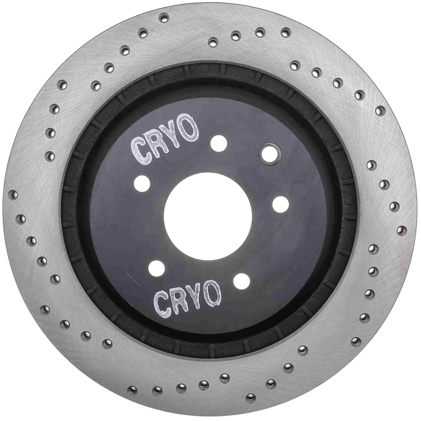 StopTech Sport Cryo Cross Drilled Brake Rotor; Rear Right