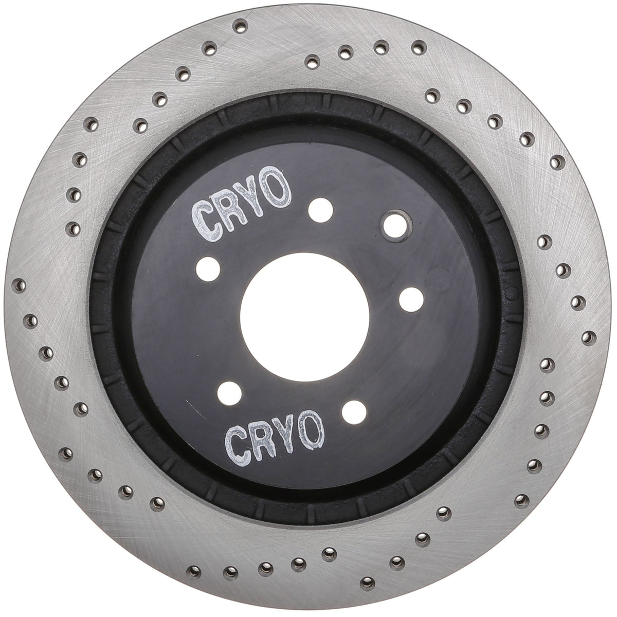 StopTech Sport Cryo Cross Drilled Brake Rotor; Rear Right