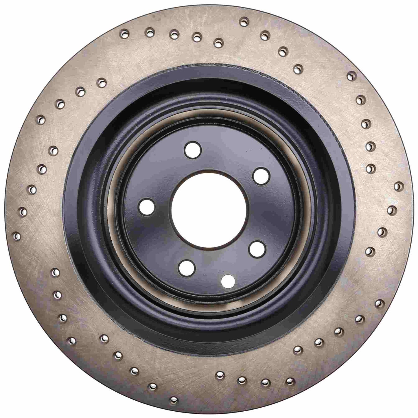 StopTech Sport Cross Drilled Brake Rotor; Rear Right
