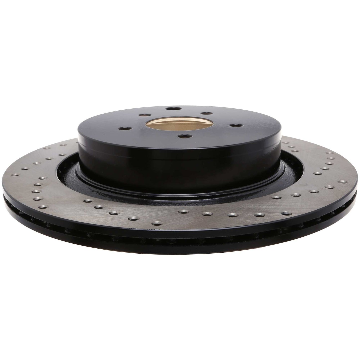 StopTech Sport Cross Drilled Brake Rotor; Rear Left