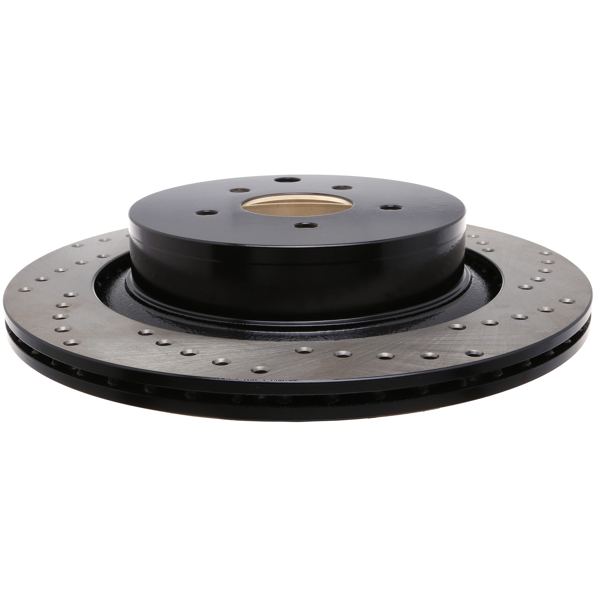 StopTech Sport Cross Drilled Brake Rotor; Rear Left
